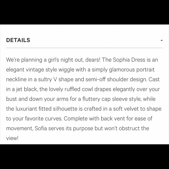 NWT Unique Vintage Black Velvet Draped Off Shoulder Sophia Wiggle Dress 🖤 - Picture 4 of 7